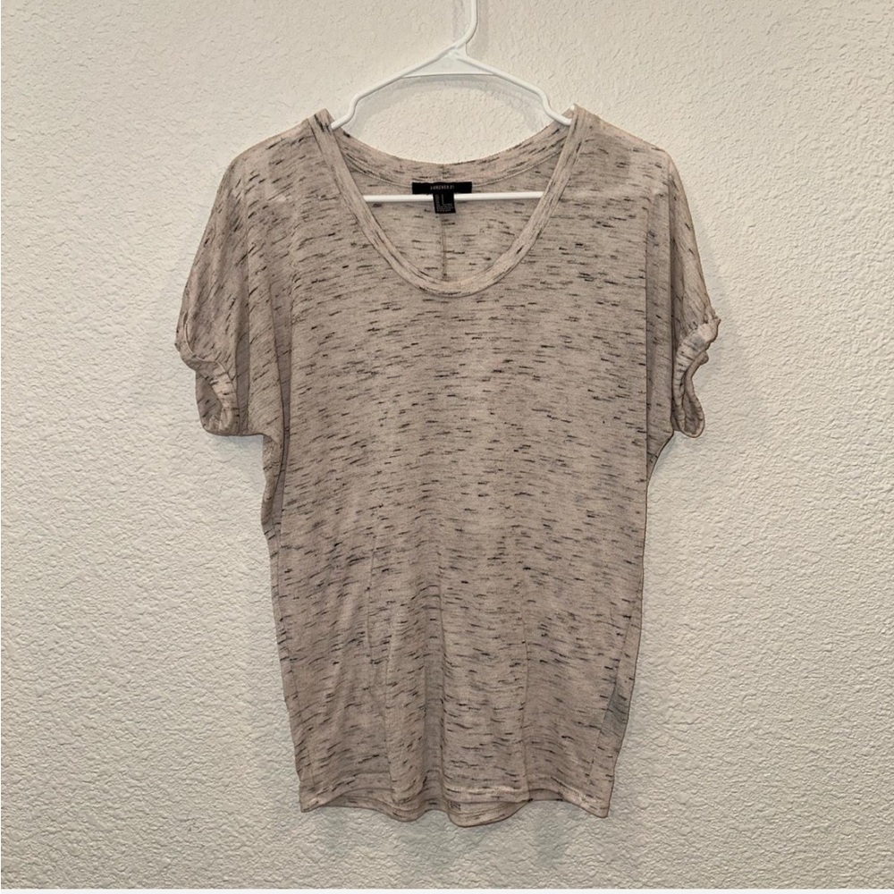 Forever 21 Gray Relaxed Short Sleeve Tee